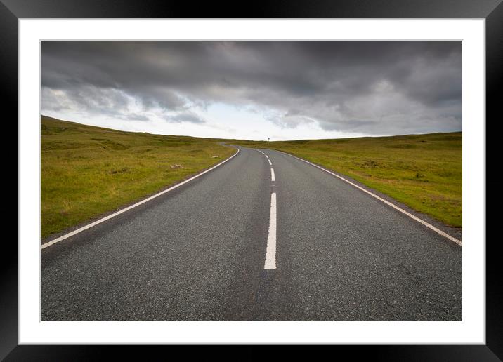 The open road Framed Mounted Print by Leighton Collins