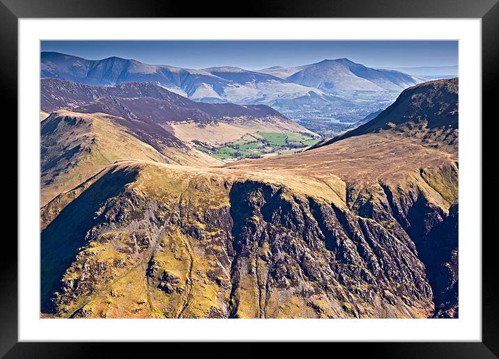 Goat Crag & Buttermere Moss Framed Mounted Print by David Lewins (LRPS)