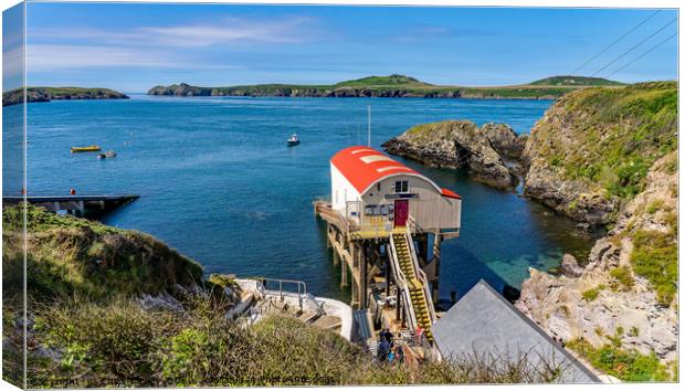 New RNLI lifeboat station in St Justinians, Wales Canvas Print by Chris Yaxley