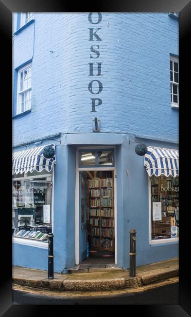 Little Blue Book (shop) Framed Print by Steve Taylor