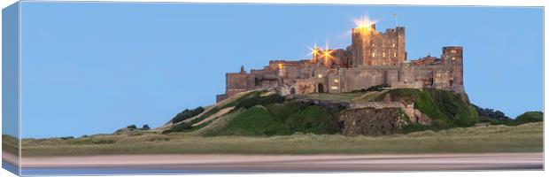 Bamburgh Castle panorama Canvas Print by Northeast Images