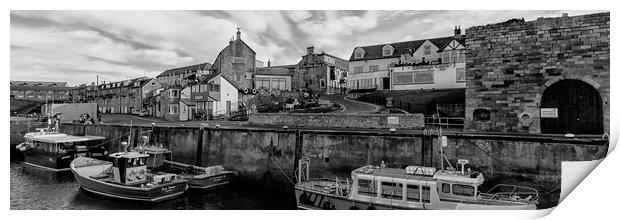 Seahouses panorama Print by Northeast Images