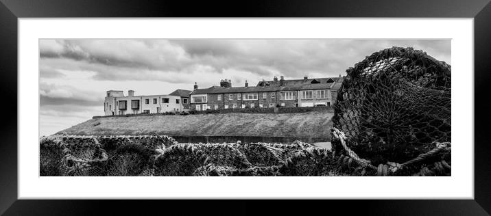 Seahouses panorama Framed Mounted Print by Northeast Images