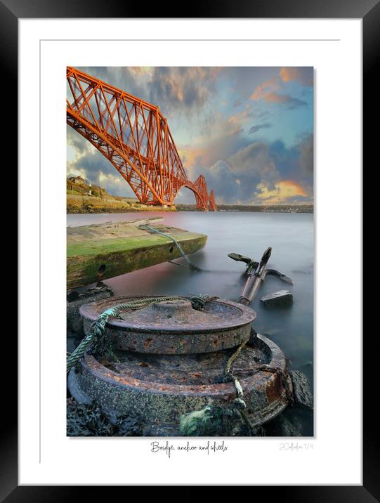 Forth Bridge, Anchor and Wheels portrait  Framed Mounted Print by JC studios LRPS ARPS