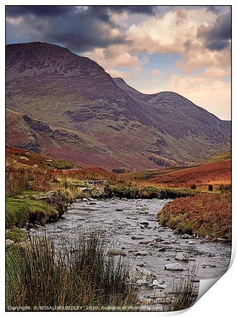 "Painterly Honister " Print by ROS RIDLEY