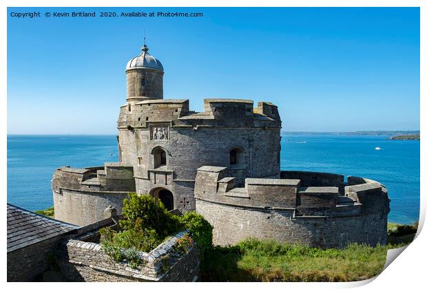 st mawes castle cornwall Print by Kevin Britland