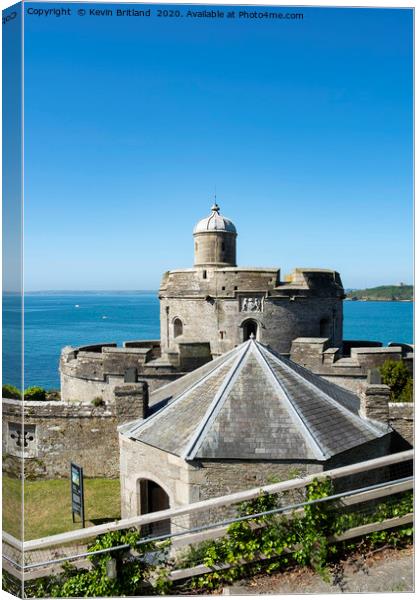 st mawes castle cornwall Canvas Print by Kevin Britland