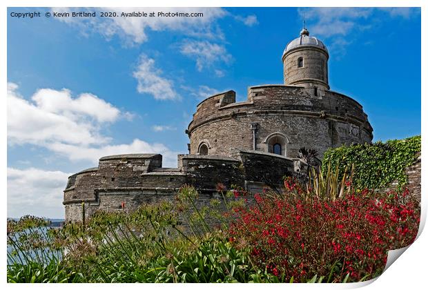 st mawes castle cornwall Print by Kevin Britland