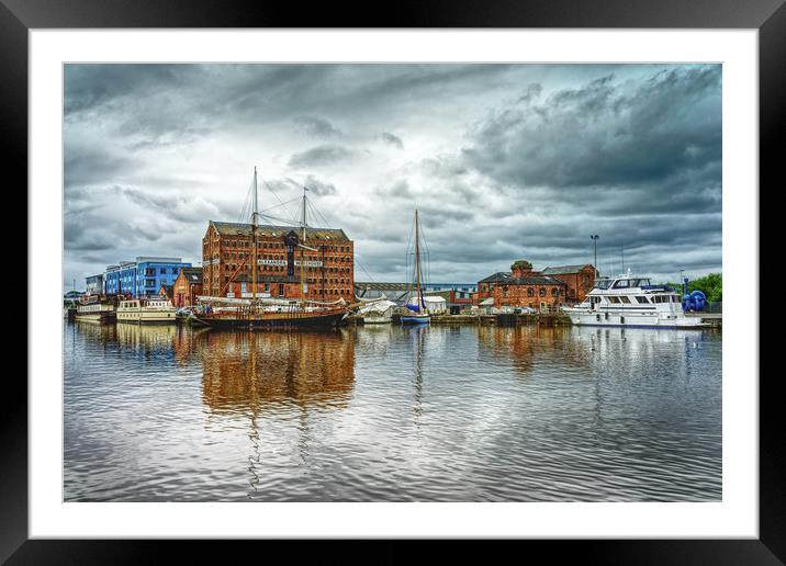 Gloucester Docks                                 Framed Mounted Print by Darren Galpin