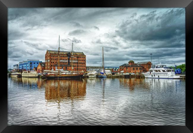 Gloucester Docks                                 Framed Print by Darren Galpin