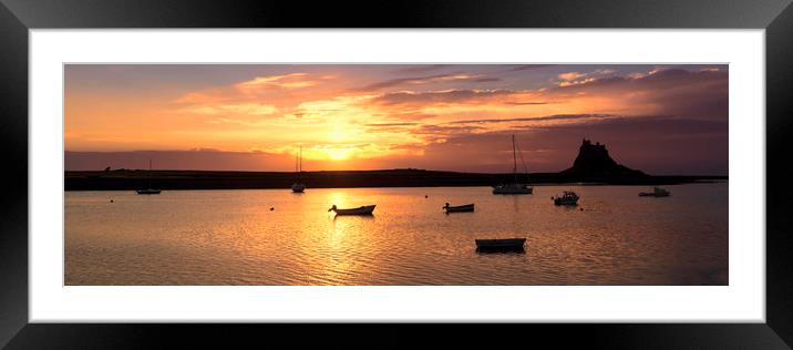 Lindisfarne Sunrise Framed Mounted Print by Northeast Images