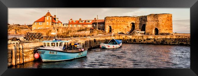 Beadnell Lime Kilns Framed Print by Northeast Images