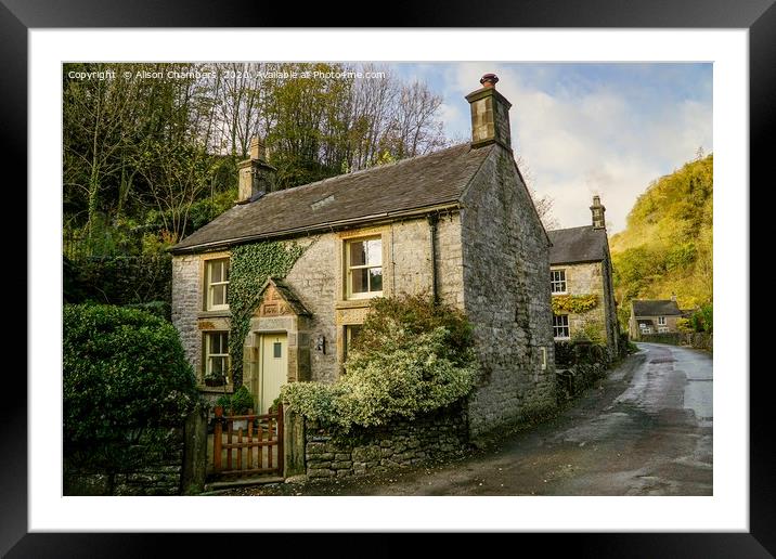 Duck Cottage Milldale Framed Mounted Print by Alison Chambers