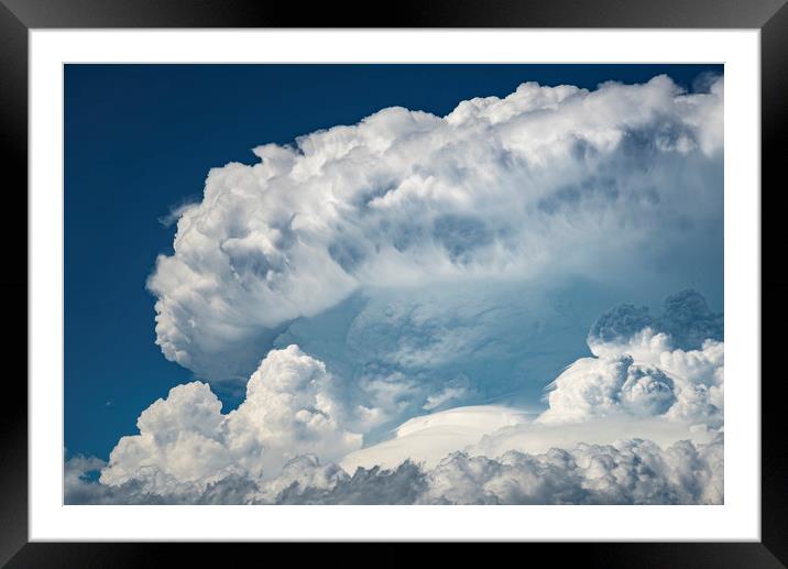 The King of Clouds; Cumulonimbus Framed Mounted Print by John Finney
