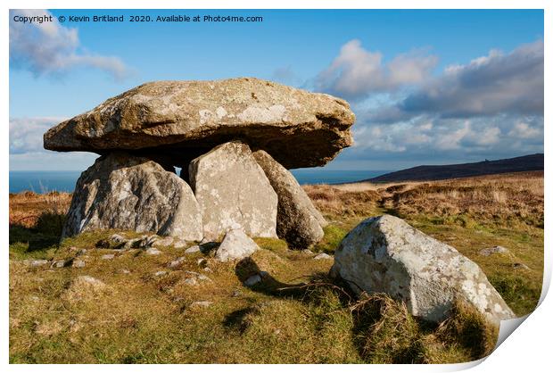 Ancient Burial Chamber Print by Kevin Britland