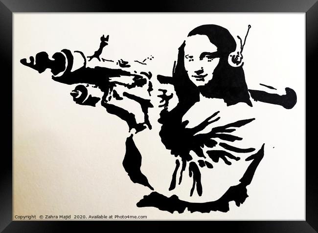 Mona Lisa is an All Rounder Framed Print by Zahra Majid