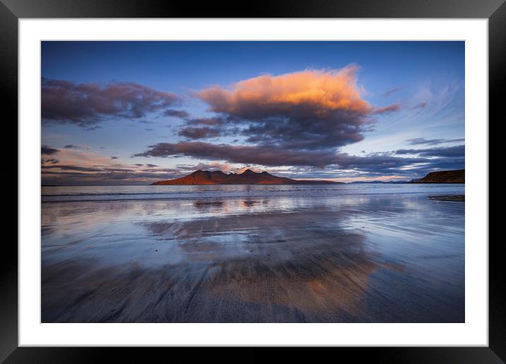 The Isle of Rum from The Isle of Eigg Framed Mounted Print by John Finney