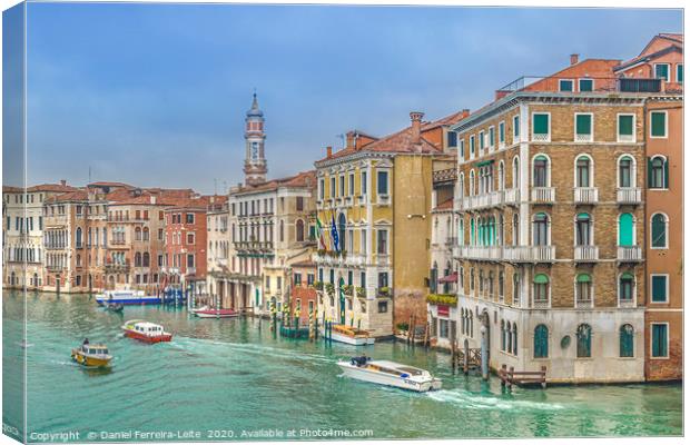 Venice Grand Canal, Italy Canvas Print by Daniel Ferreira-Leite