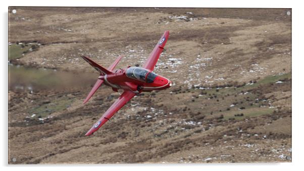 Thrilling Flight Over Snowdonia Acrylic by Simon Marlow