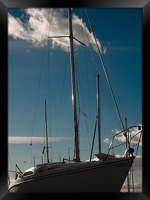 Boat with Sky Framed Print by Keith Thorburn EFIAP/b