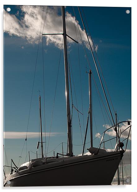 Boat with Sky Acrylic by Keith Thorburn EFIAP/b
