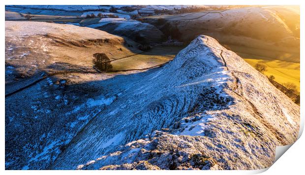Parkhouse Hill Winter Sunrise Print by John Finney