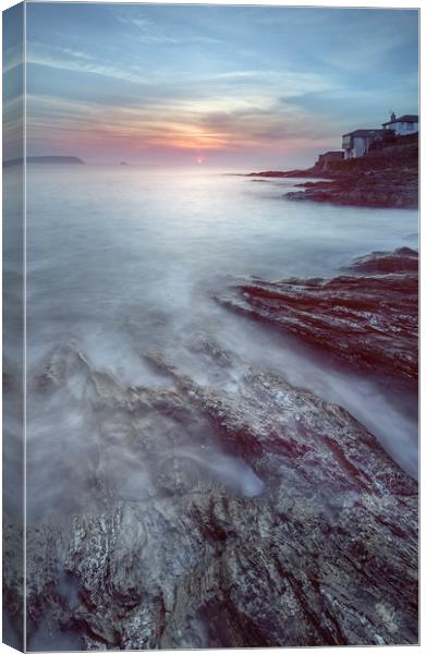 Mystical Sunrise, Portscatho, Cornwall Canvas Print by Mick Blakey