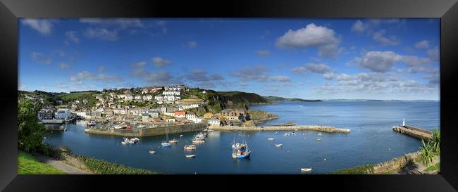 Sun Over Mevagissey Harbour, Cornwall Framed Print by Mick Blakey