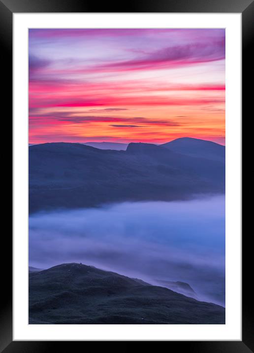 Back Tor Summer Sunrise, Peak District Framed Mounted Print by John Finney