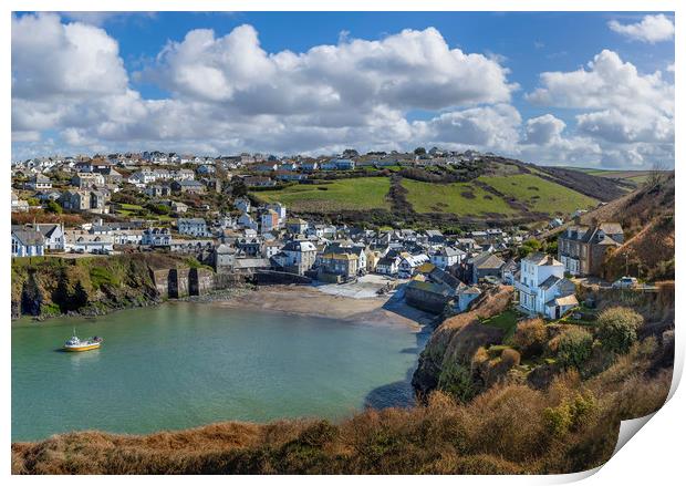 Port Issac Harbour, Cornwall Print by Mick Blakey