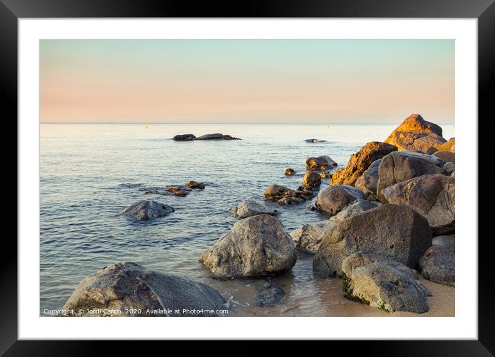 Sunrise at Cap Roig, Costa Brava Framed Mounted Print by Jordi Carrio