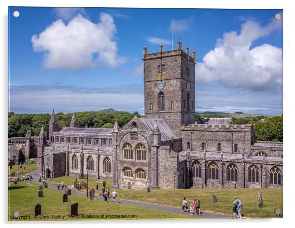St David's Cathedral, Pembrokeshire Acrylic by Chris Yaxley