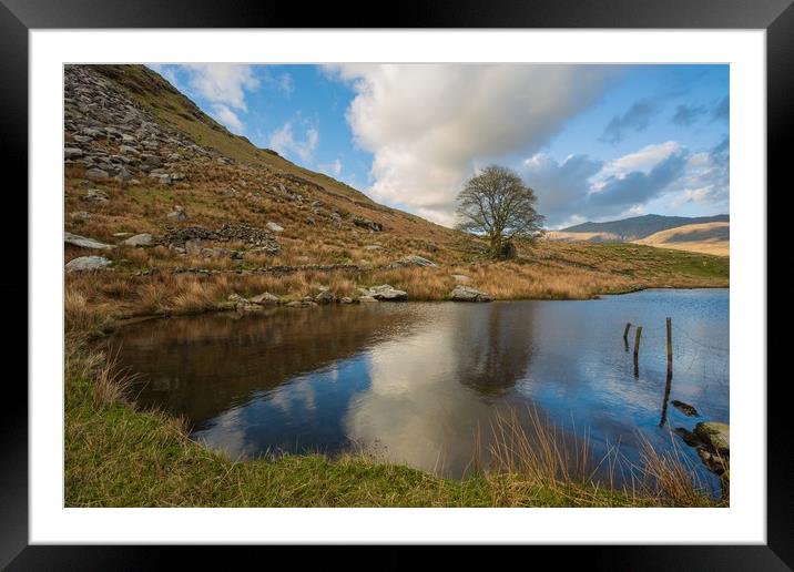 Llyn y Dywarchen Framed Mounted Print by Rory Trappe