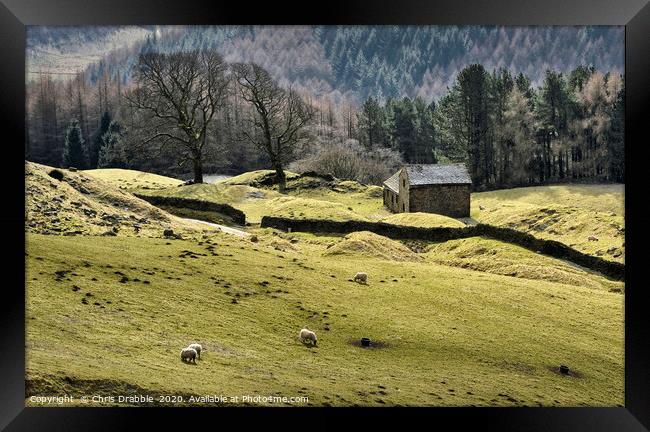 Bell Hagg Barn                                     Framed Print by Chris Drabble