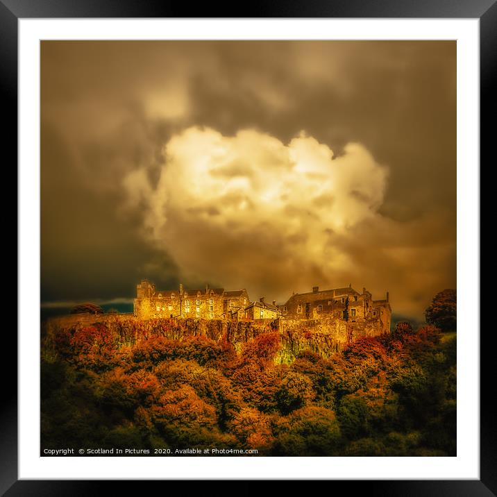 Dusk At Stirling Castle Framed Mounted Print by Tylie Duff Photo Art