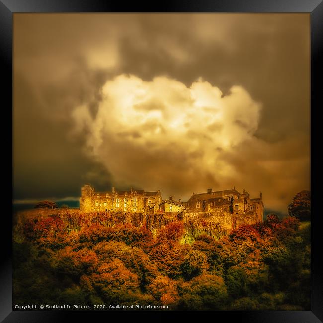 Dusk At Stirling Castle Framed Print by Tylie Duff Photo Art