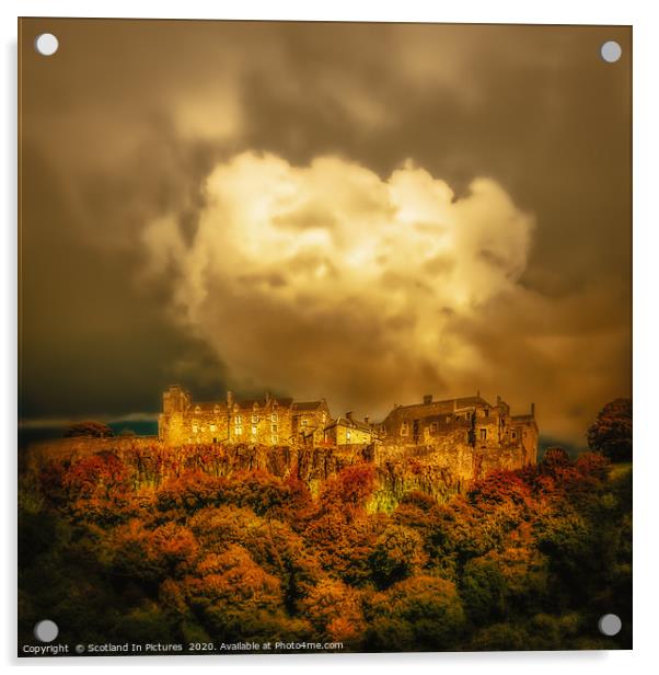 Dusk At Stirling Castle Acrylic by Tylie Duff Photo Art