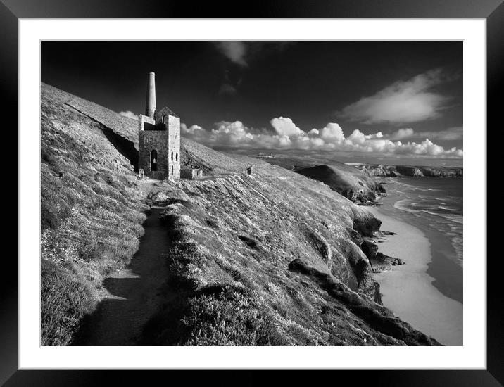 Wheal Coates & North Cornwall Coastline Framed Mounted Print by Darren Galpin