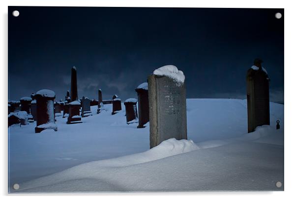 Gravestones Acrylic by Keith Thorburn EFIAP/b