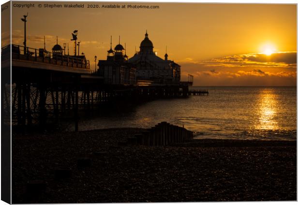 Eastbourne Sunrise      Canvas Print by Stephen Wakefield