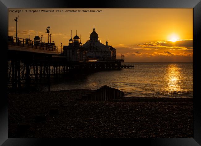Eastbourne Sunrise      Framed Print by Stephen Wakefield