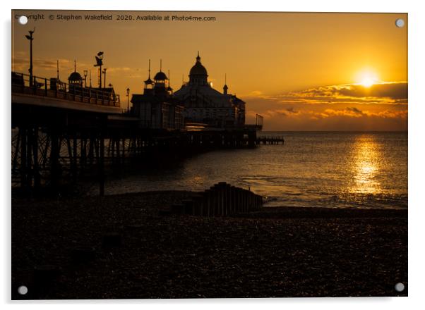 Eastbourne Sunrise      Acrylic by Stephen Wakefield
