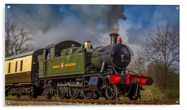 GWR 4555 Acrylic by Mike Lanning