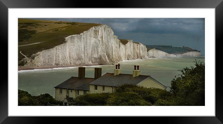 SEVEN SISTERS CHALK CLIFFS, EAST SUSSEX Framed Mounted Print by Tony Sharp LRPS CPAGB