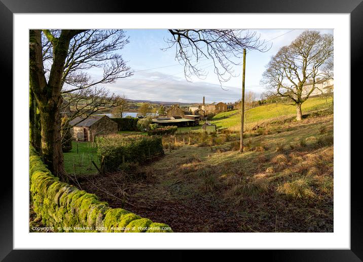 Leeming Valley Framed Mounted Print by Rob Hawkins