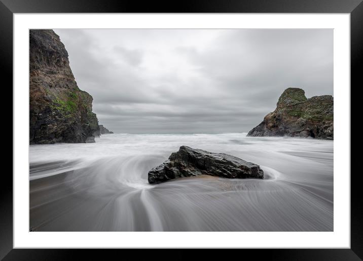 Approaching Rain, Whipsiderry Beach Framed Mounted Print by Mick Blakey