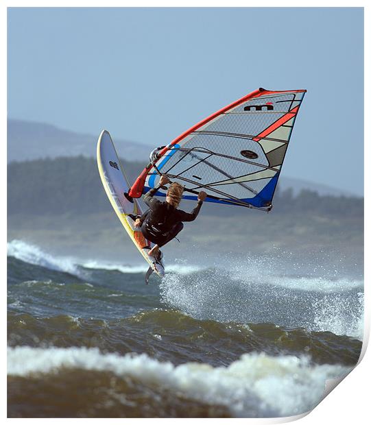 Windsurfing Print by Gail Johnson