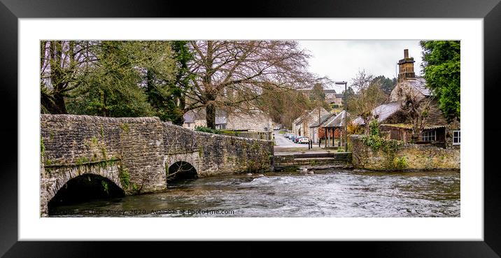 Sheepwash Bridge, Ashford in the Water Framed Mounted Print by Chris Yaxley