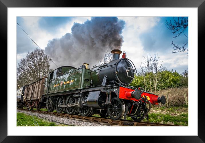 GWR 4555 (2) Framed Mounted Print by Mike Lanning
