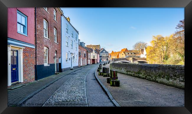 Historic Quayside, Norwich Framed Print by Chris Yaxley